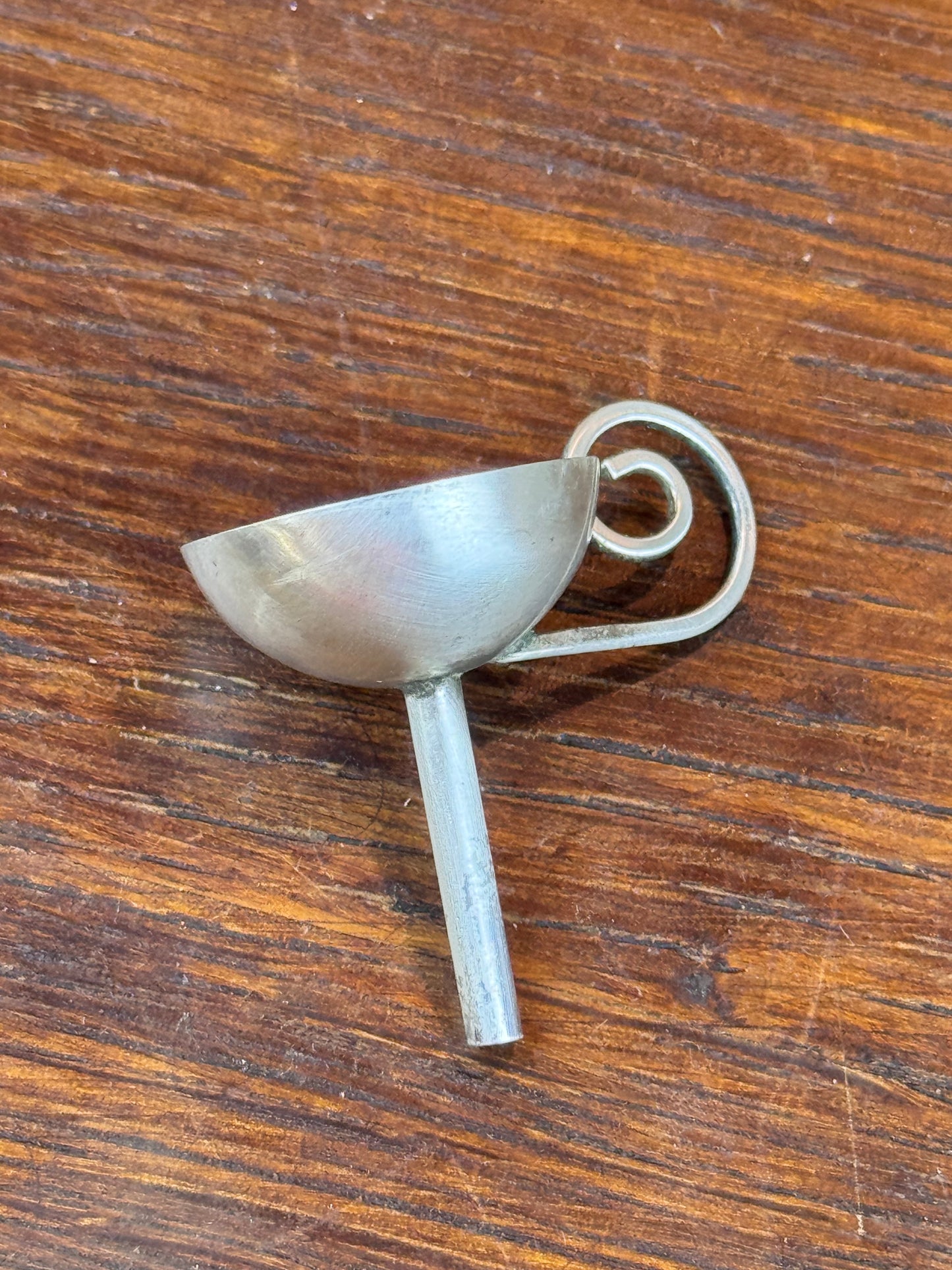 Sterling Silver Perfume Funnel Vintage Miniature Vanity Bottle Filling Tool