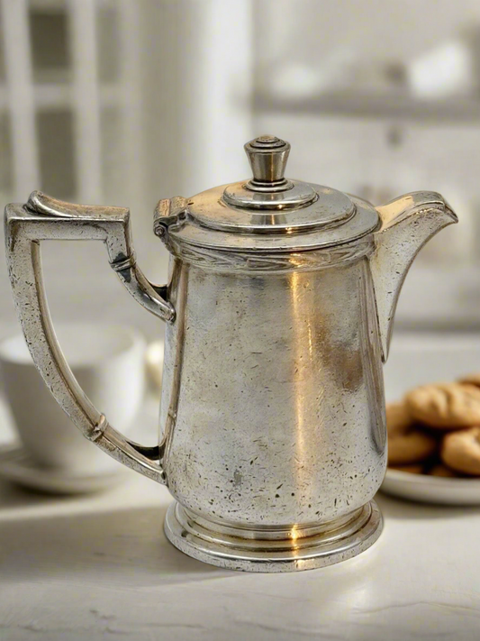 Vintage Silver Soldered Hotel Tea Pot THE SHOREHAM 8oz