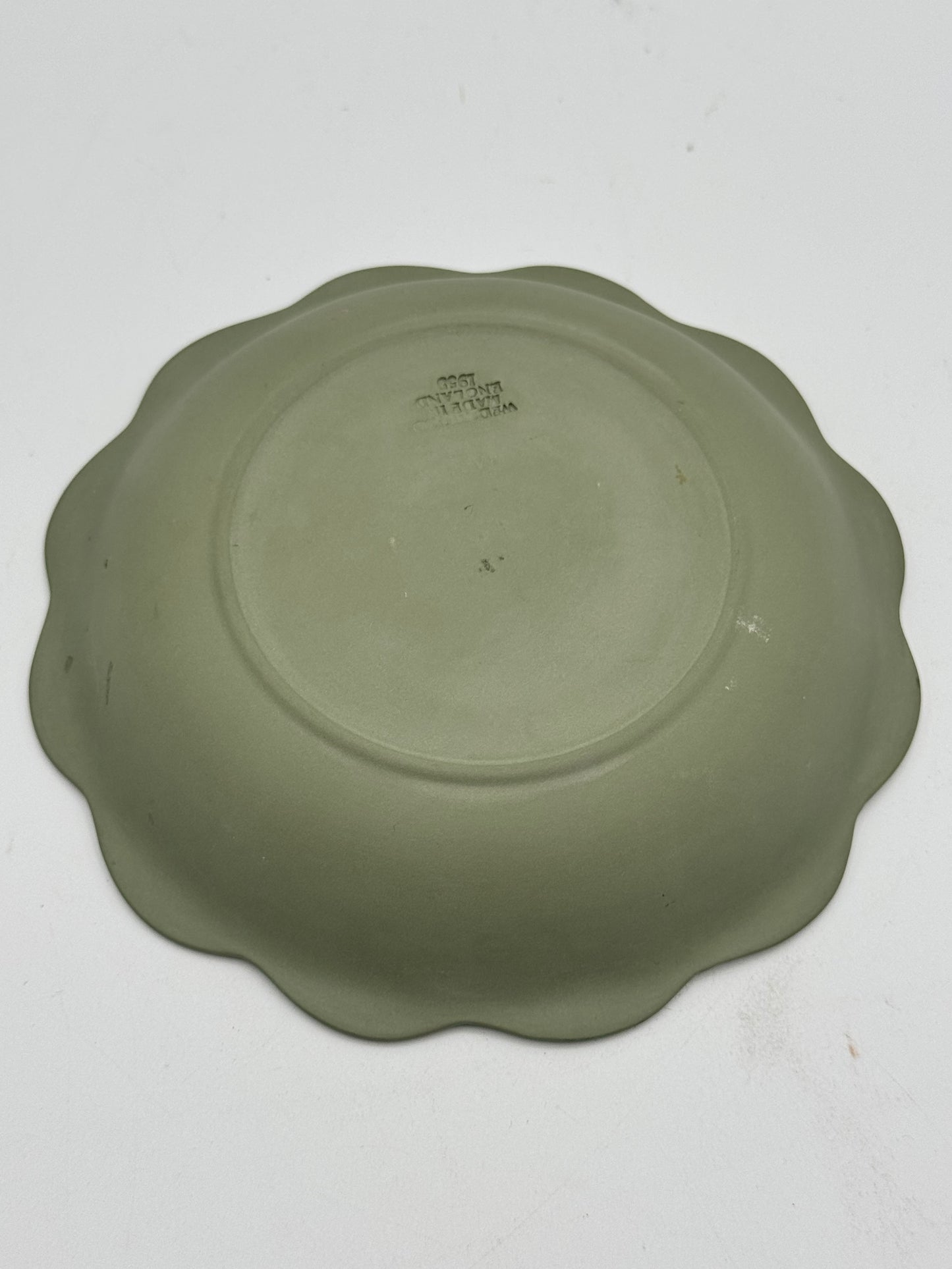 1955 Wedgwood Green Jasperware Mythological Trinket Dish England