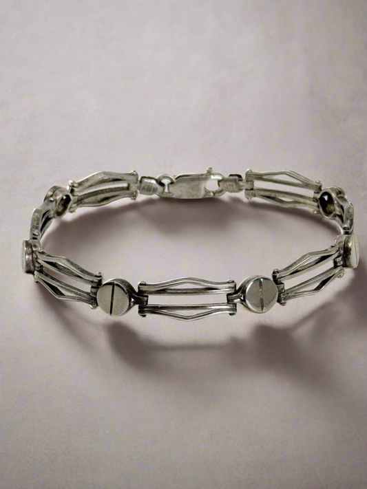 Vintage Sterling Silver 925 Bracelet Made In Italy