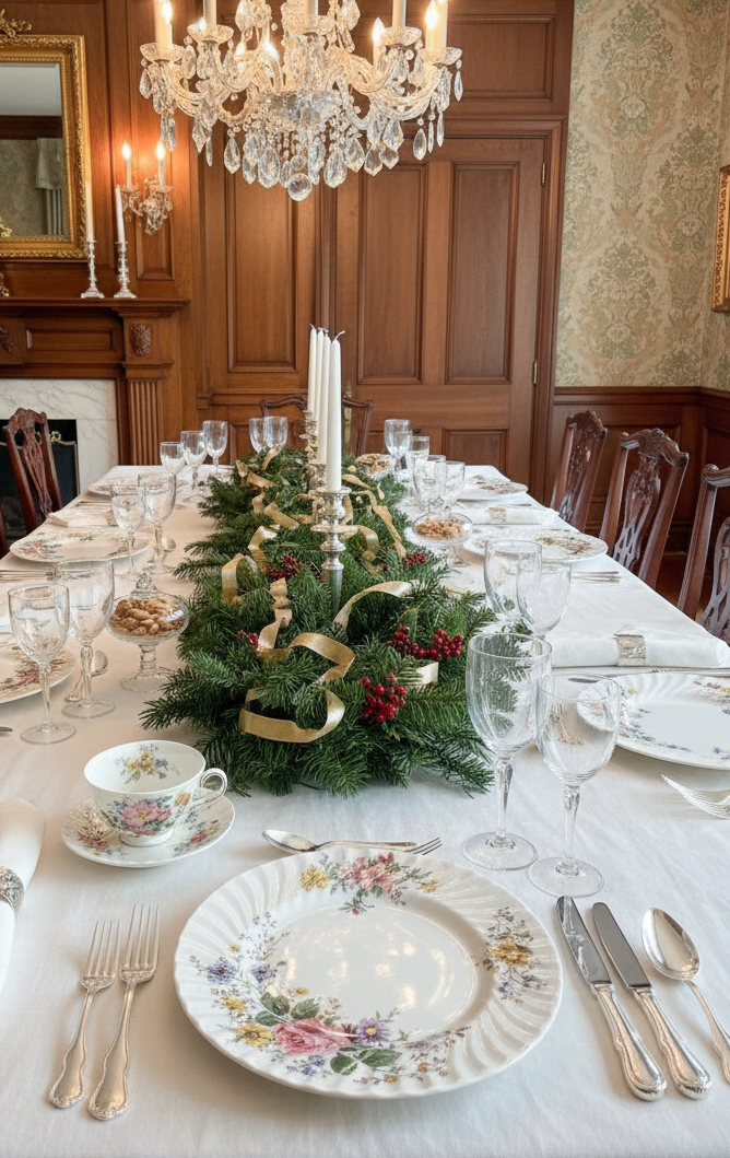 Royal Doulton “Bone” China “Arcadia” H.4802 – 30-Piece Dinner & Tea Set, Mint Condition, Made in England