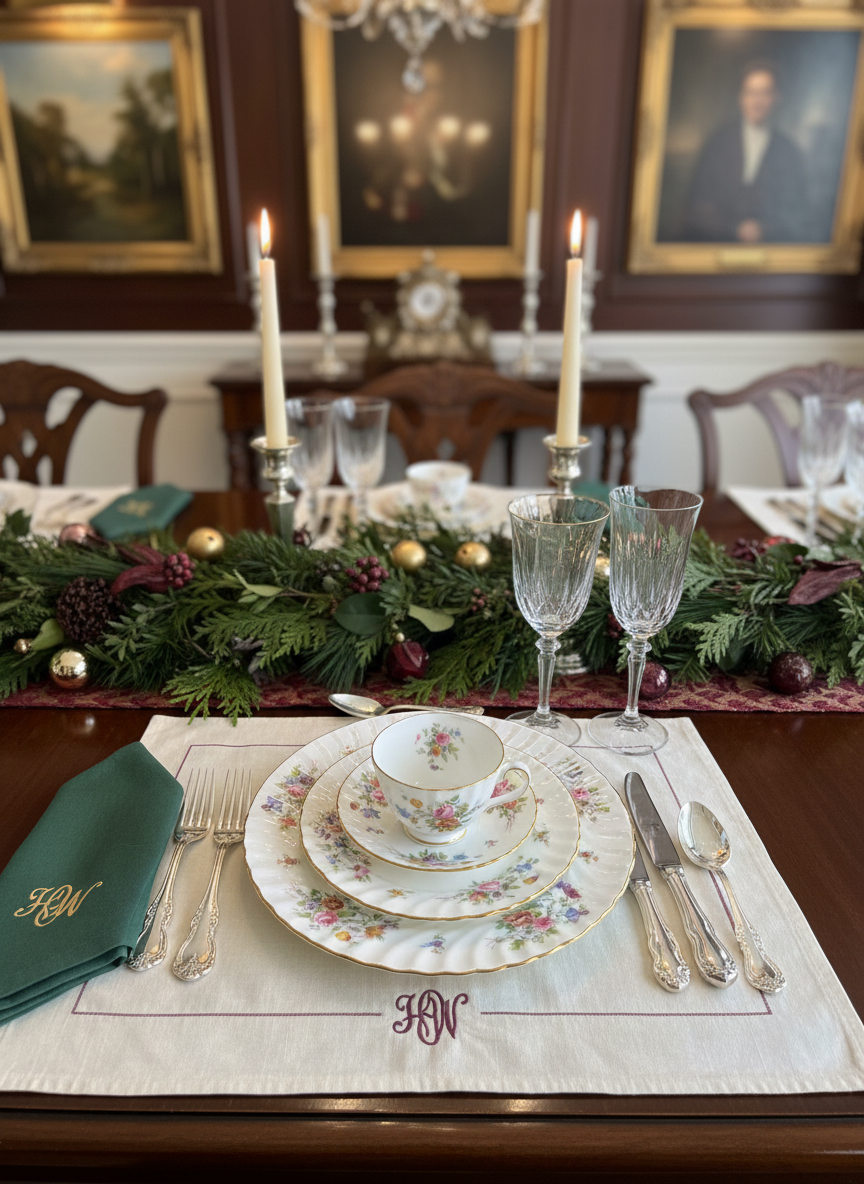 Vintage Minton “Marlow” Fine Bone China Service for 8 – 40 Piece Floral Gilt Dinnerware Set 💗