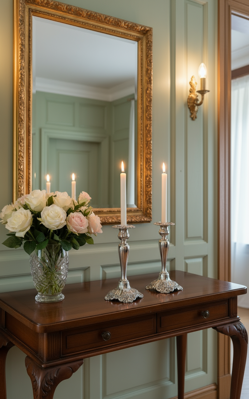 Pair Wallace Silverplate Candlesticks 10” Ornate Baroque Vintage OLD Substantial QUALITY