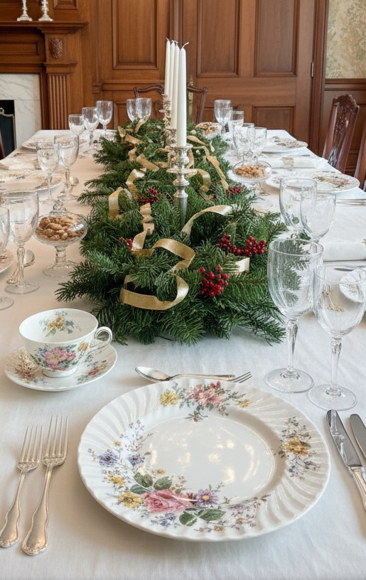 Royal Doulton “Bone” China “Arcadia” H.4802 – 30-Piece Dinner & Tea Set, Mint Condition, Made in England