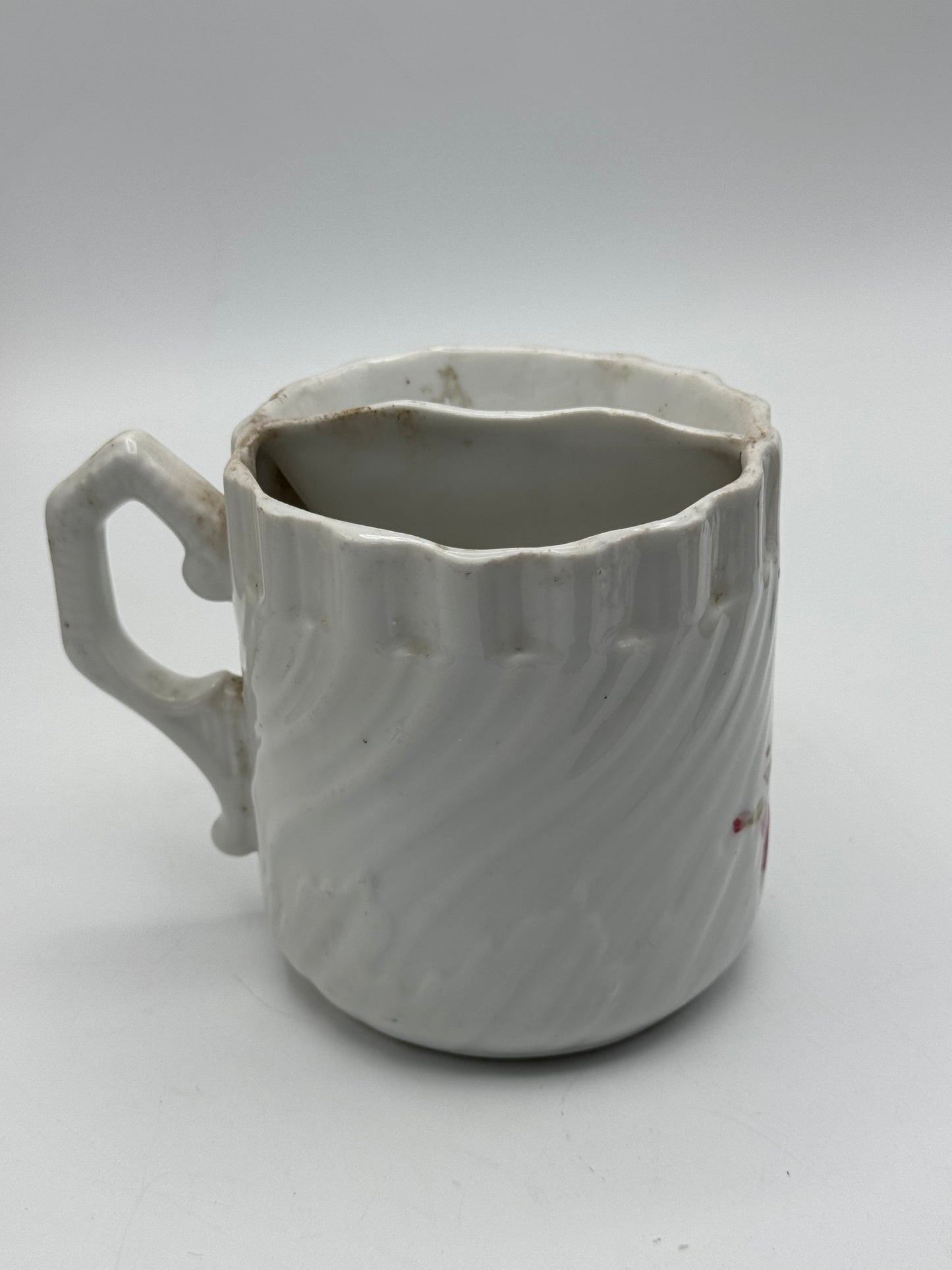 Antique Shaving Mug Floral DESIGN