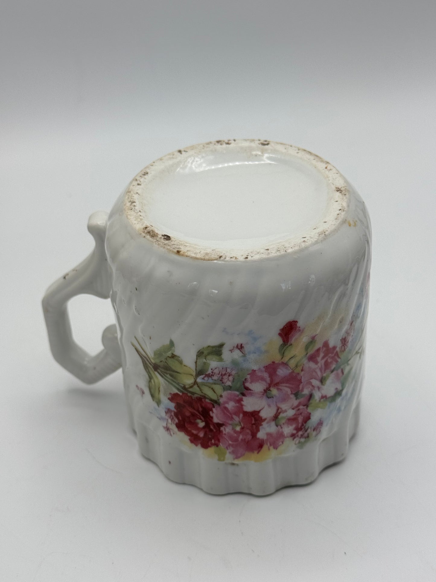 Antique Shaving Mug Floral DESIGN