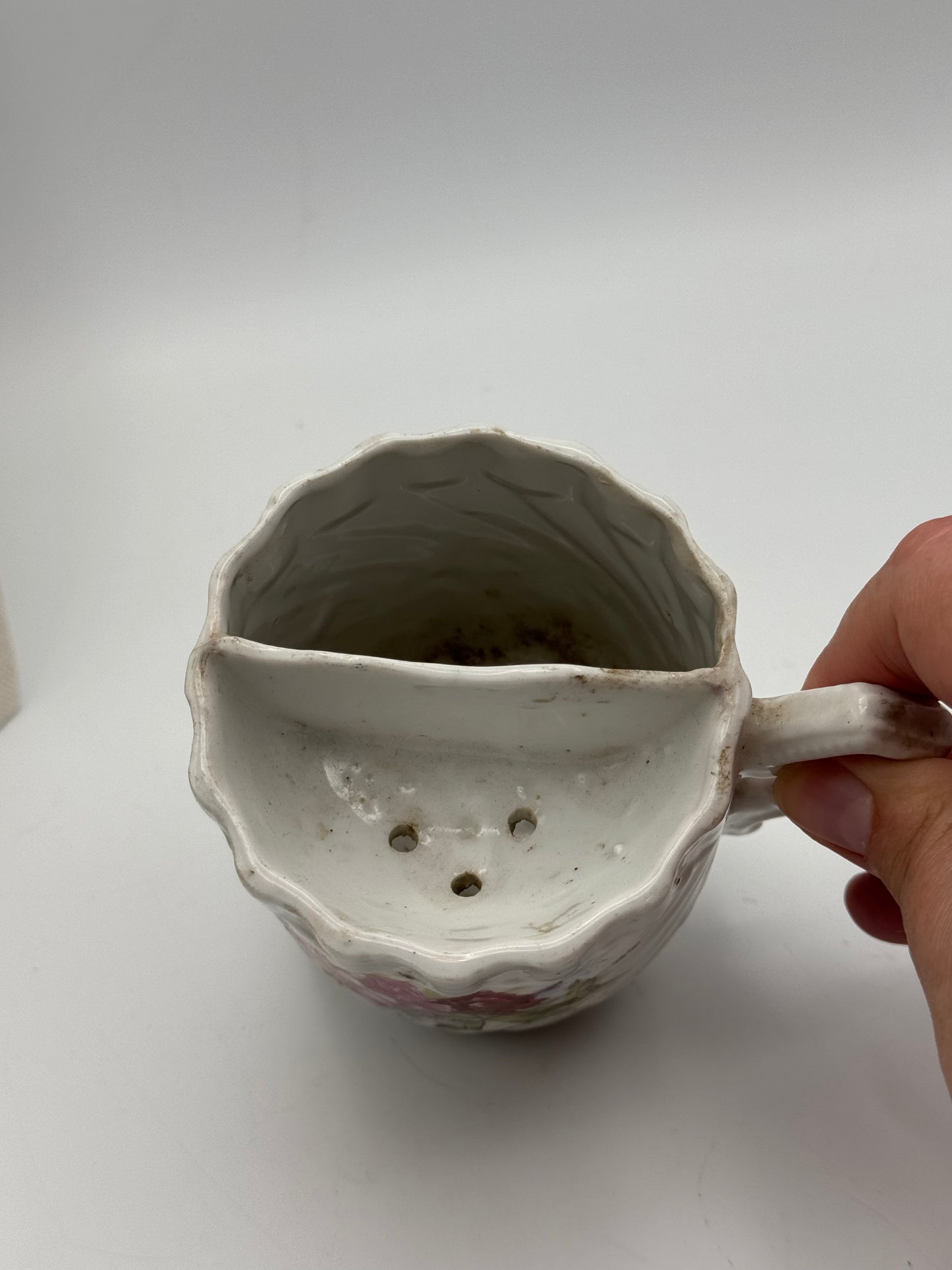 Antique Shaving Mug Floral DESIGN