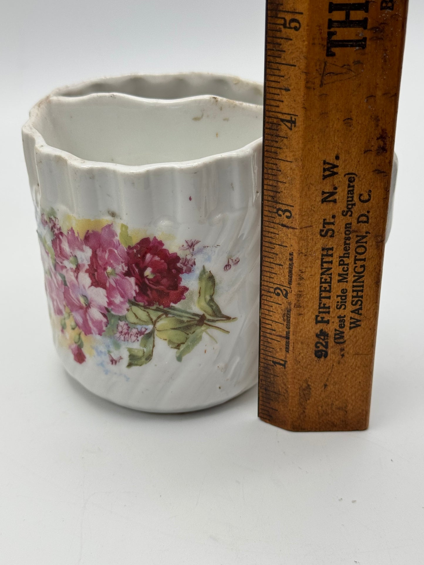 Antique Shaving Mug Floral DESIGN