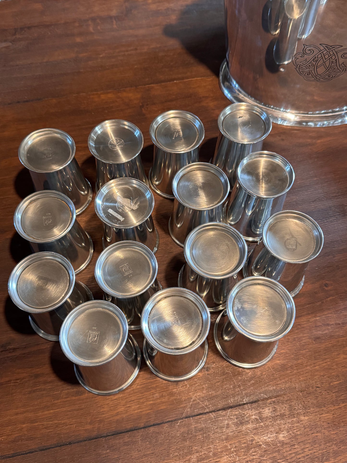 EACH - Mint Julep Cup Pewter Inscribed Hunting Creek Garden Club Trophy Vintage - PICK Your Favorite ❤️