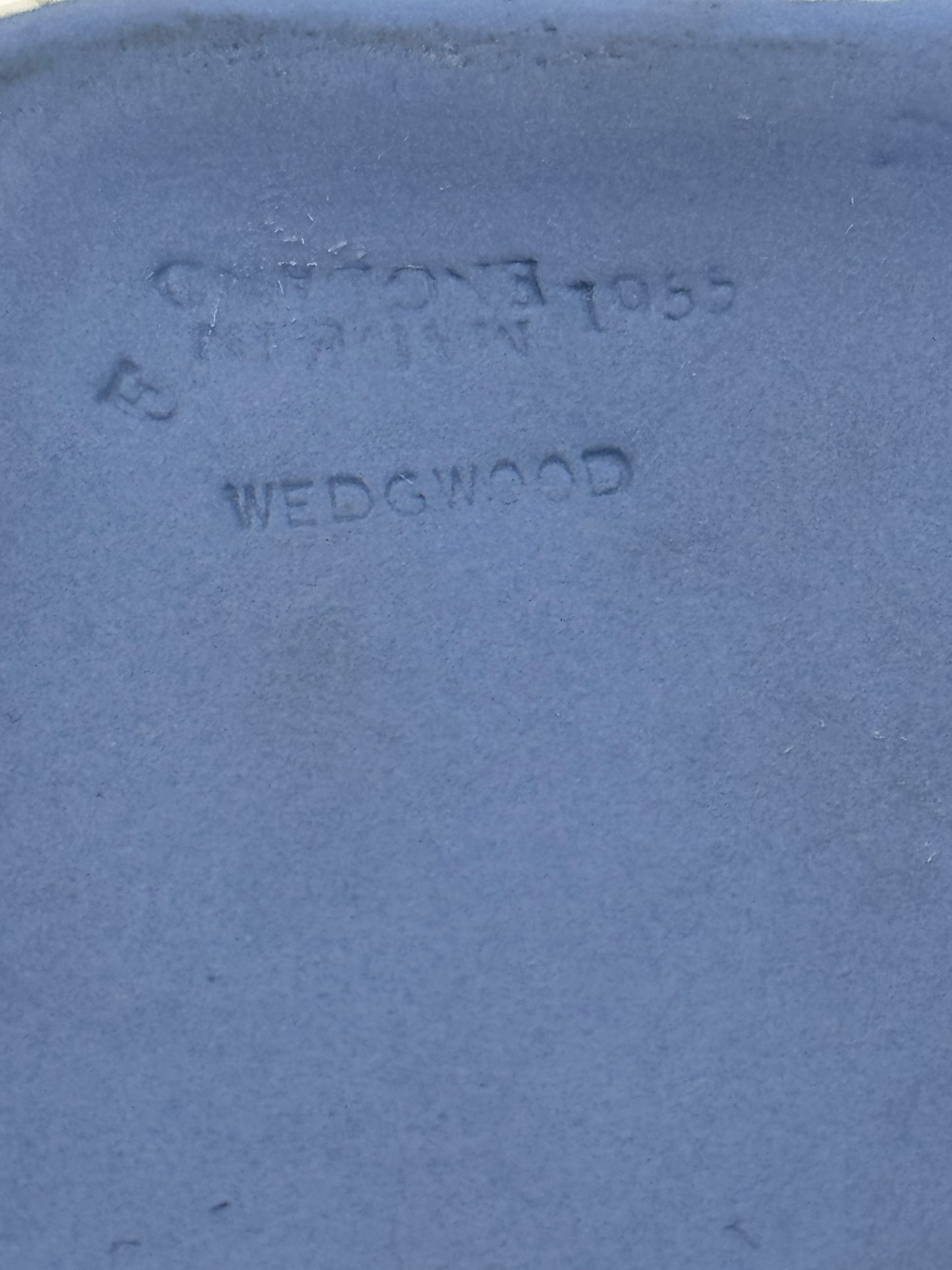 1955 Wedgwood Blue Jasperware Neoclassical Trinket Box England