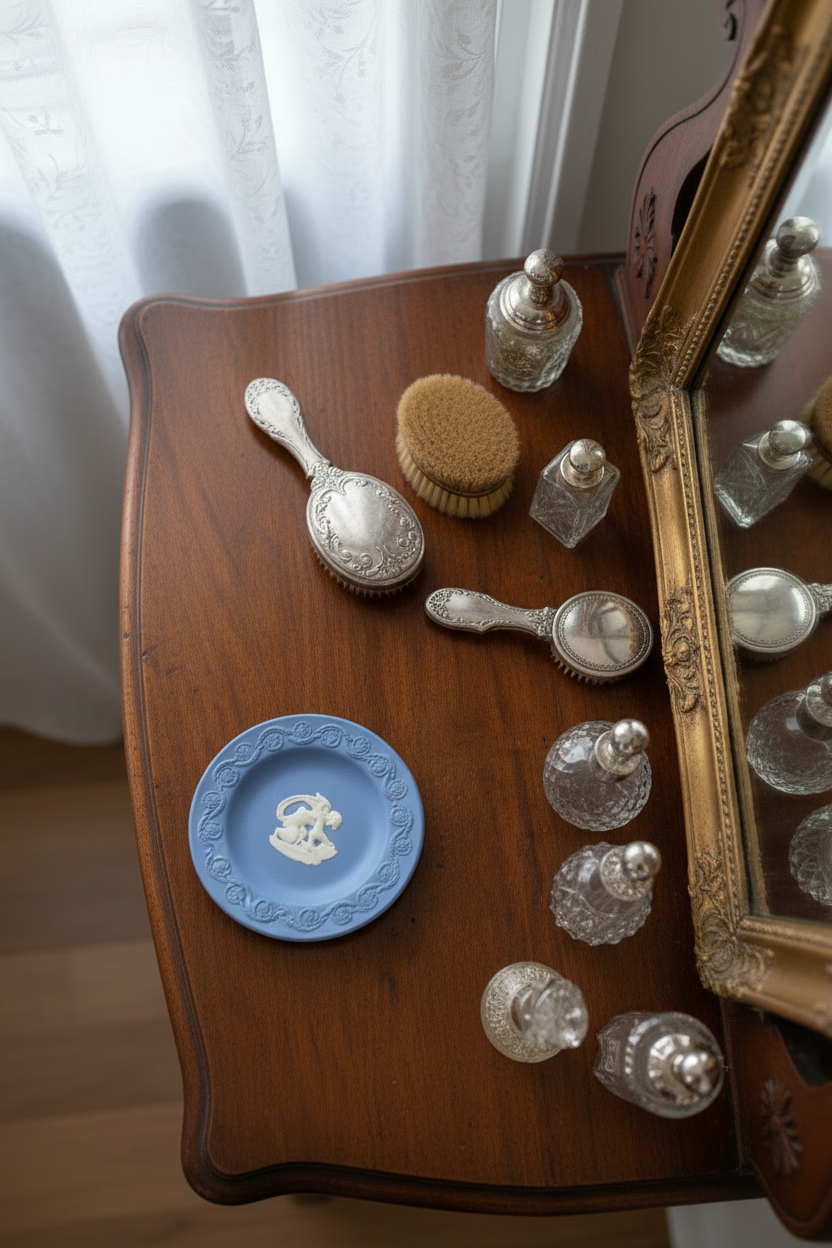 Wedgwood Blue Jasperware Cupid Pin Dish Trinket Plate England