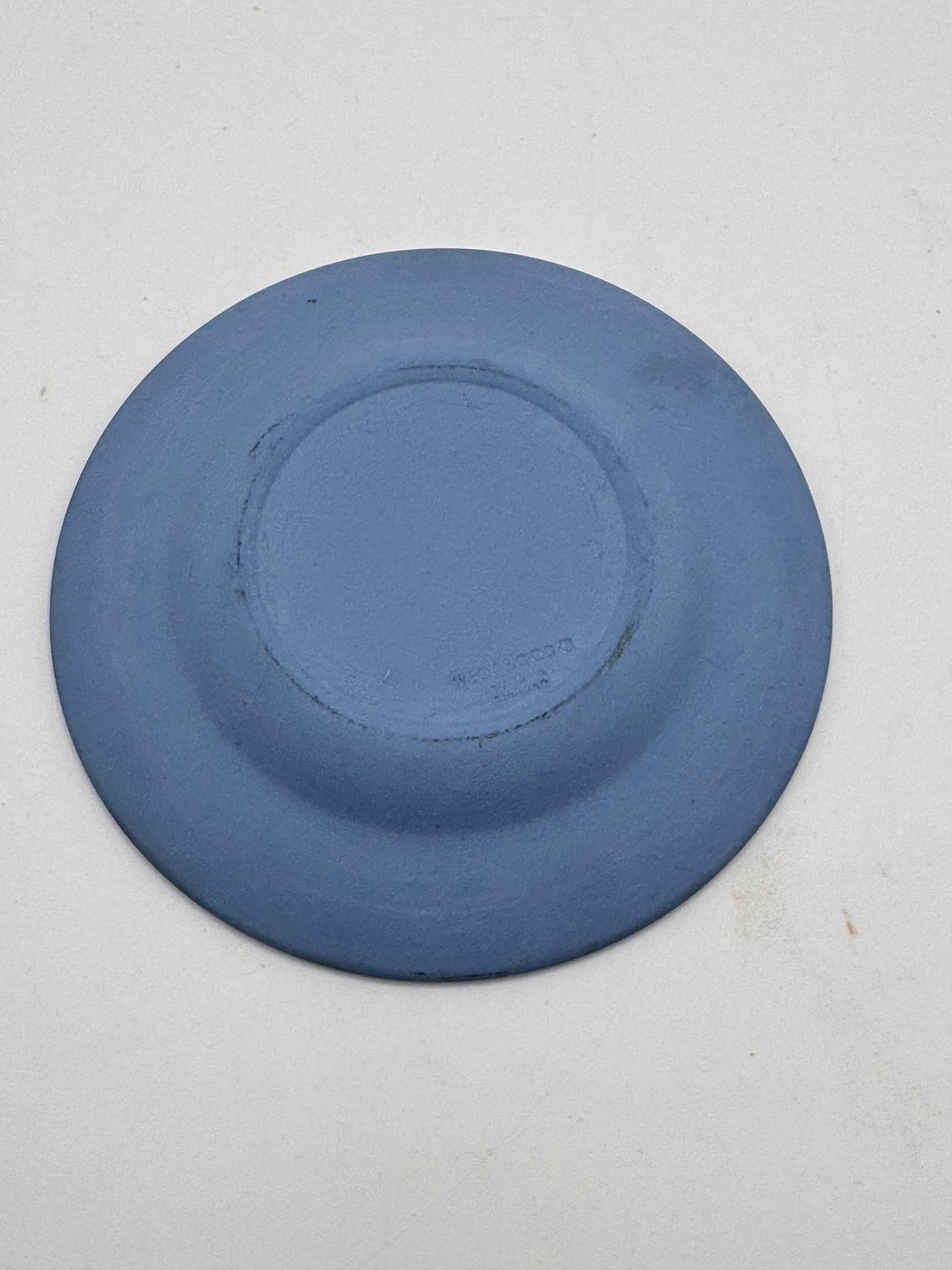 Wedgwood Blue Jasperware Cupid Pin Dish Trinket Plate England