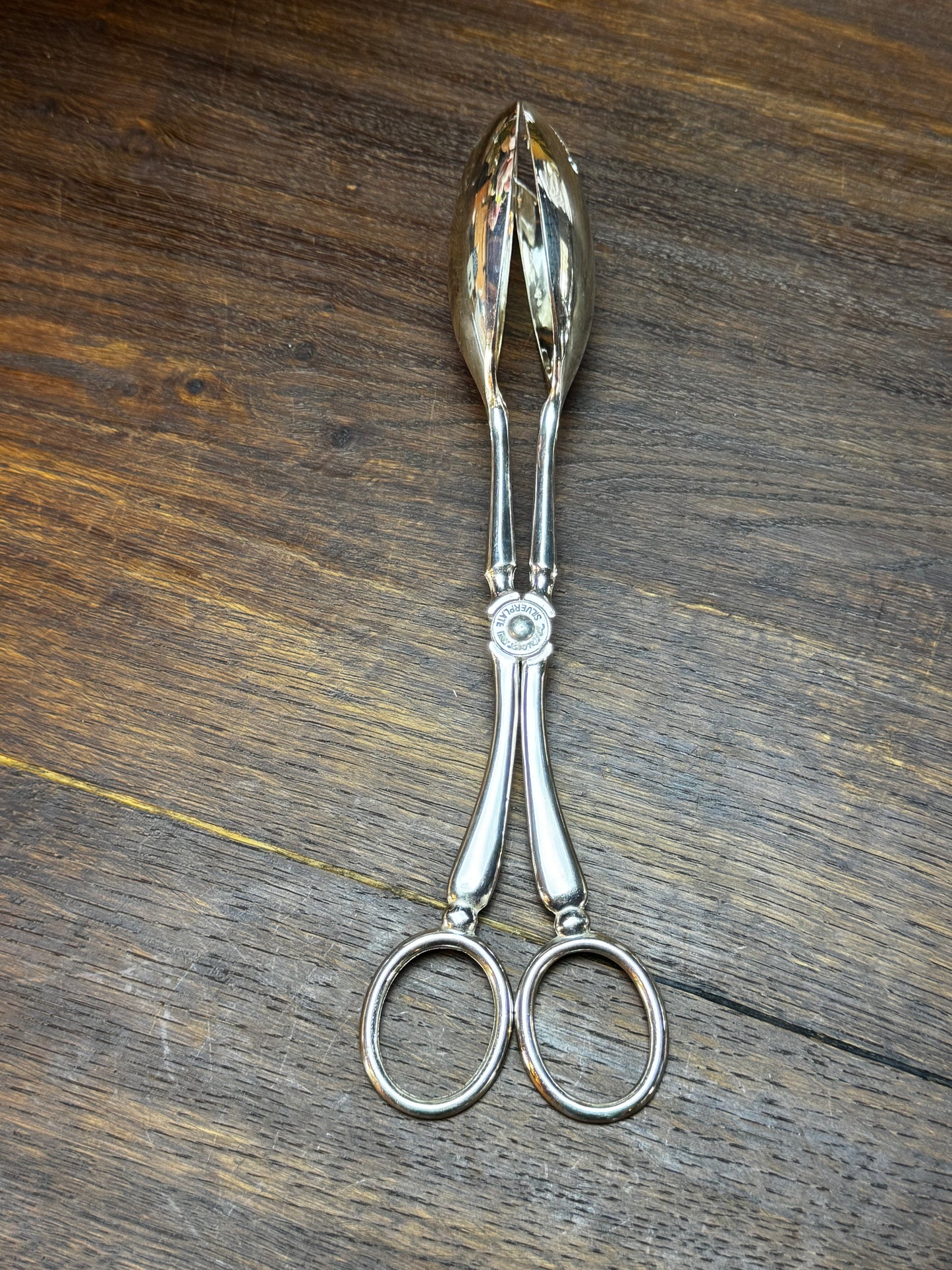 Silver Plate Serving Tongs Made in Italy by Leonard