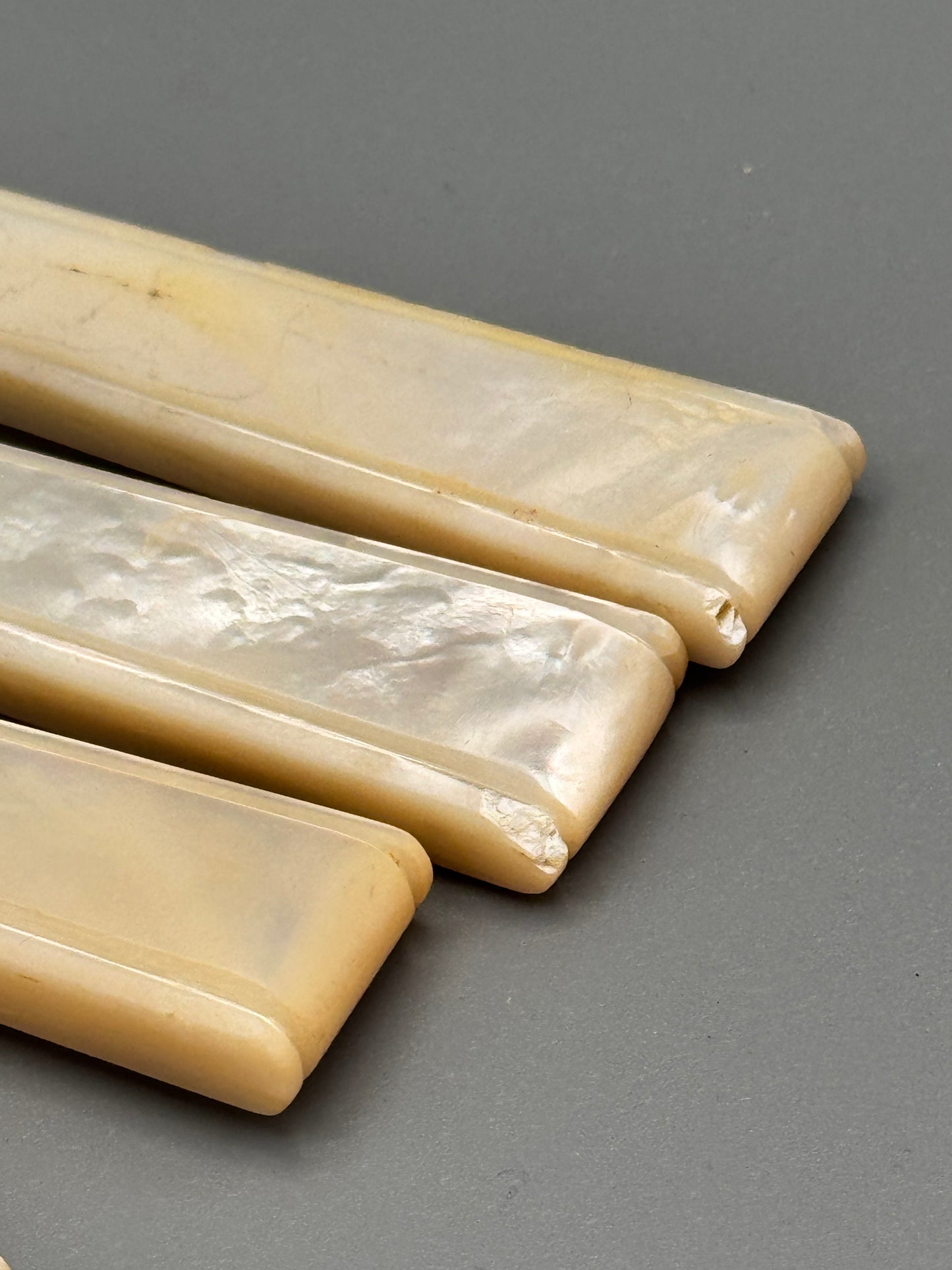 Set of Twelve Henry David New York Coin Silver Knives

Mother of Pearl Handles | Circa 1846–1867