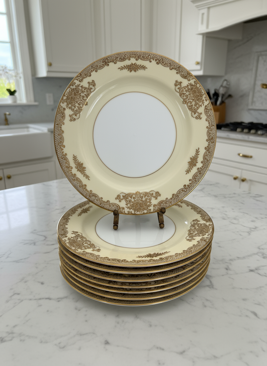 8 NORITAKE “Mayfield” Salad Plates ca. 7.5” ESTATE FIND