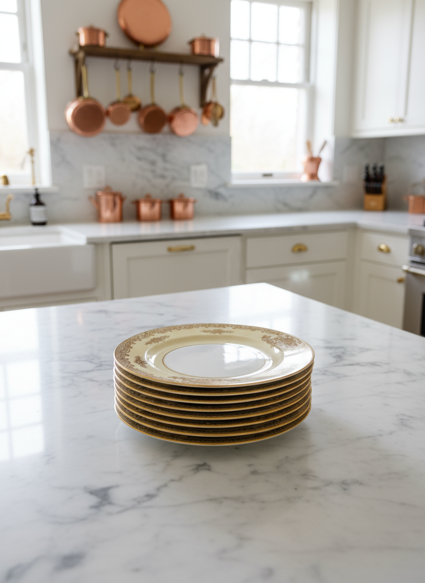 Set of 8 Noritake “Mayfield” Bread & Butter Plates 6.25”d ESTATE FIND