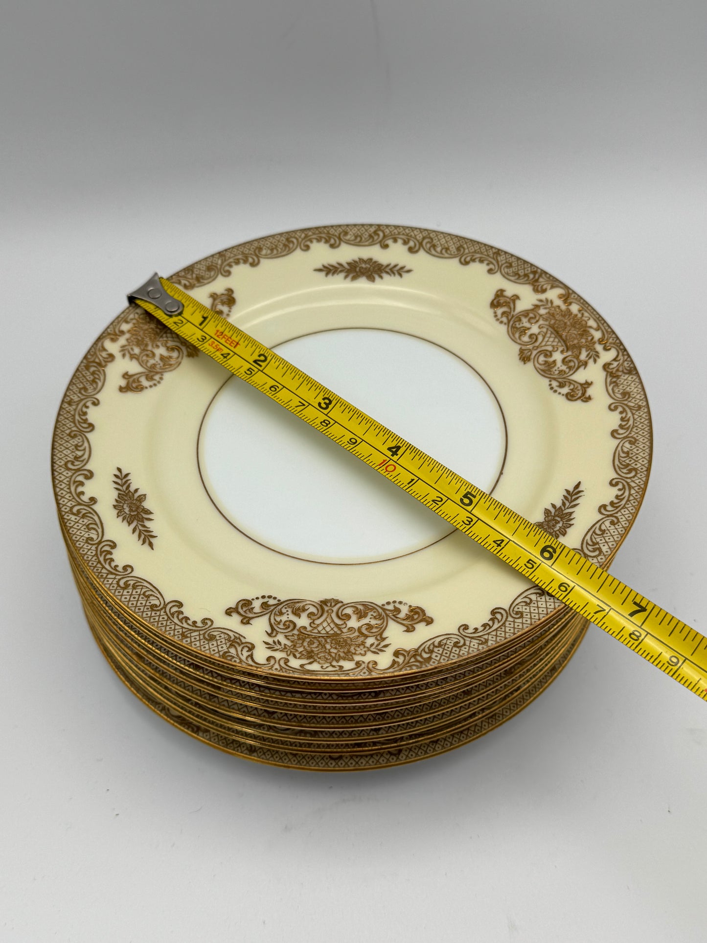 Set of 8 Noritake “Mayfield” Bread & Butter Plates 6.25”d ESTATE FIND