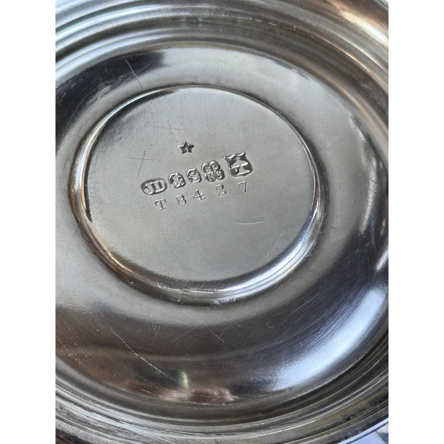 James Dixon & Sons English EPNS Silver Plate Egg Coddler Spirit Stove 7” Vintage