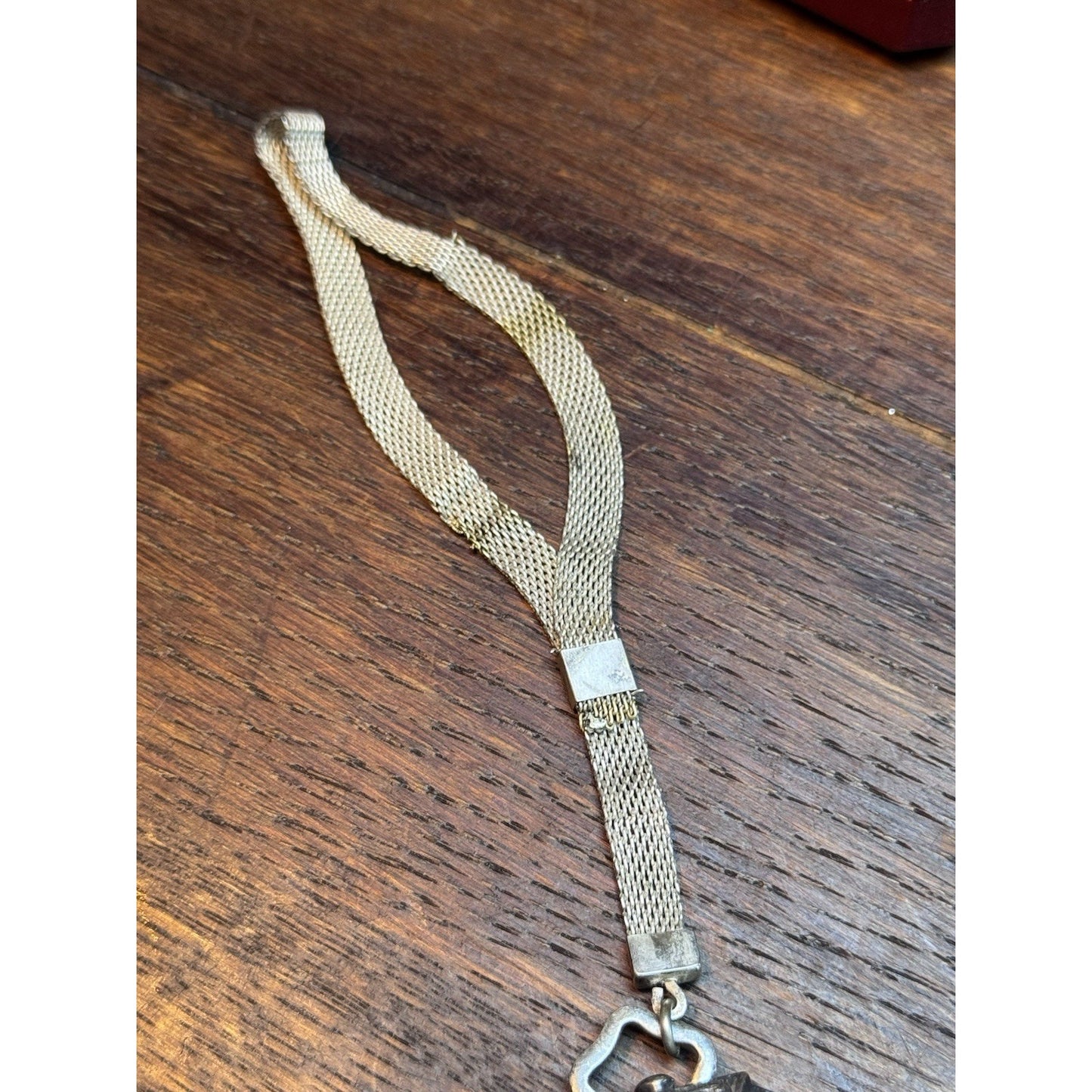 Vintage Art Deco Silverplate Compact Wristlet Mirror No Monogram 1920-30