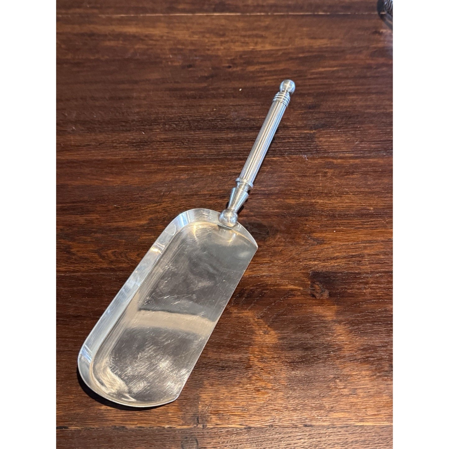 Silverplate Crumb Catcher Silent Butler Table Crumber Serving Scoop 12” Vintage