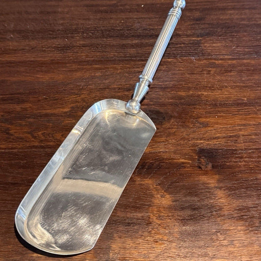 Silverplate Crumb Catcher Silent Butler Table Crumber Serving Scoop 12” Vintage