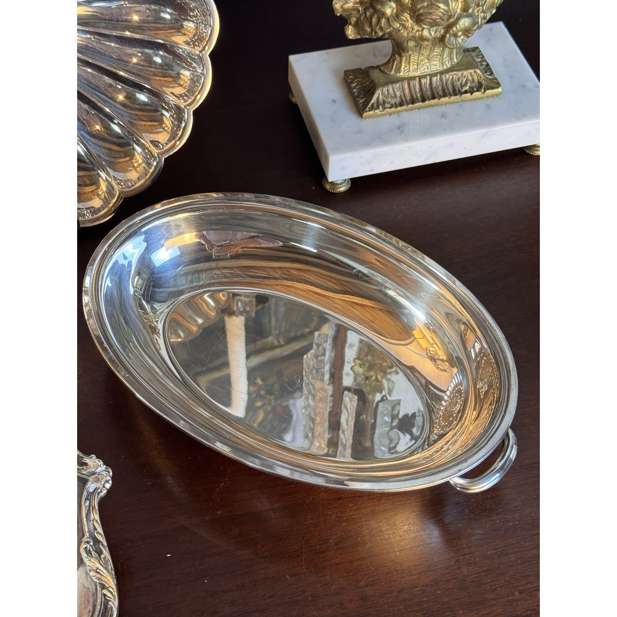 Silverplate Covered Vegetable Dish Wilcox Ornate Convertible Server 12” Antique