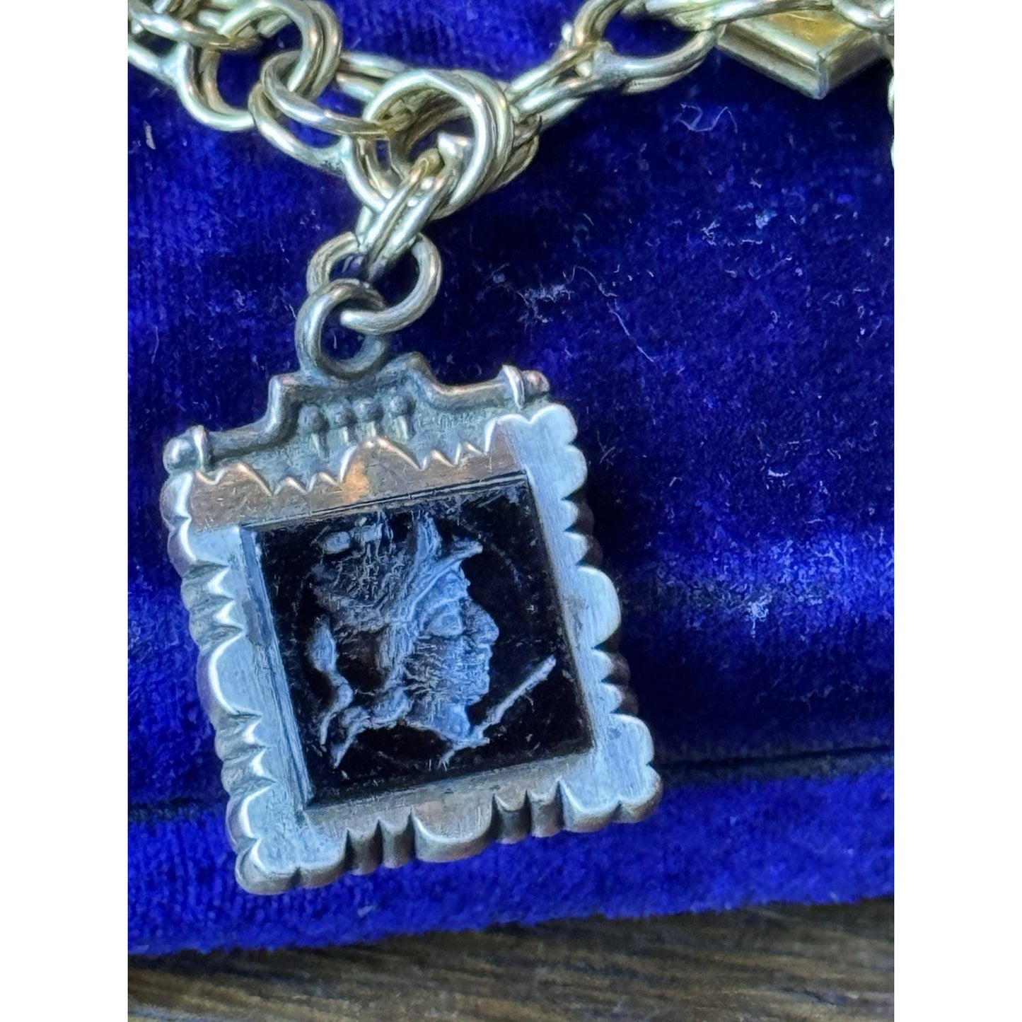 Gold Filled-Charm Bracelet Victorian Edwardian 7 Charms - Fobs 6.75”