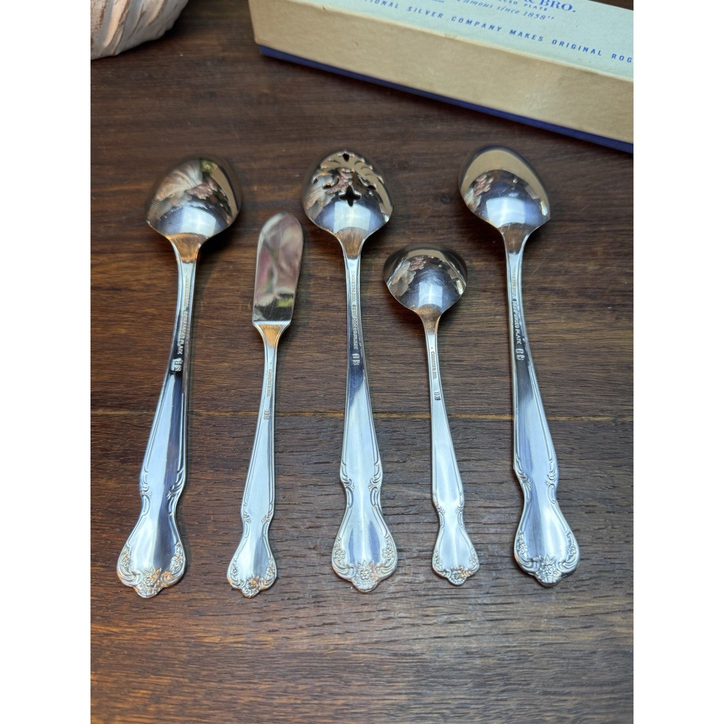 5 Pc Serving Set Daybreak Rogers Silverplate Original Case Flatware