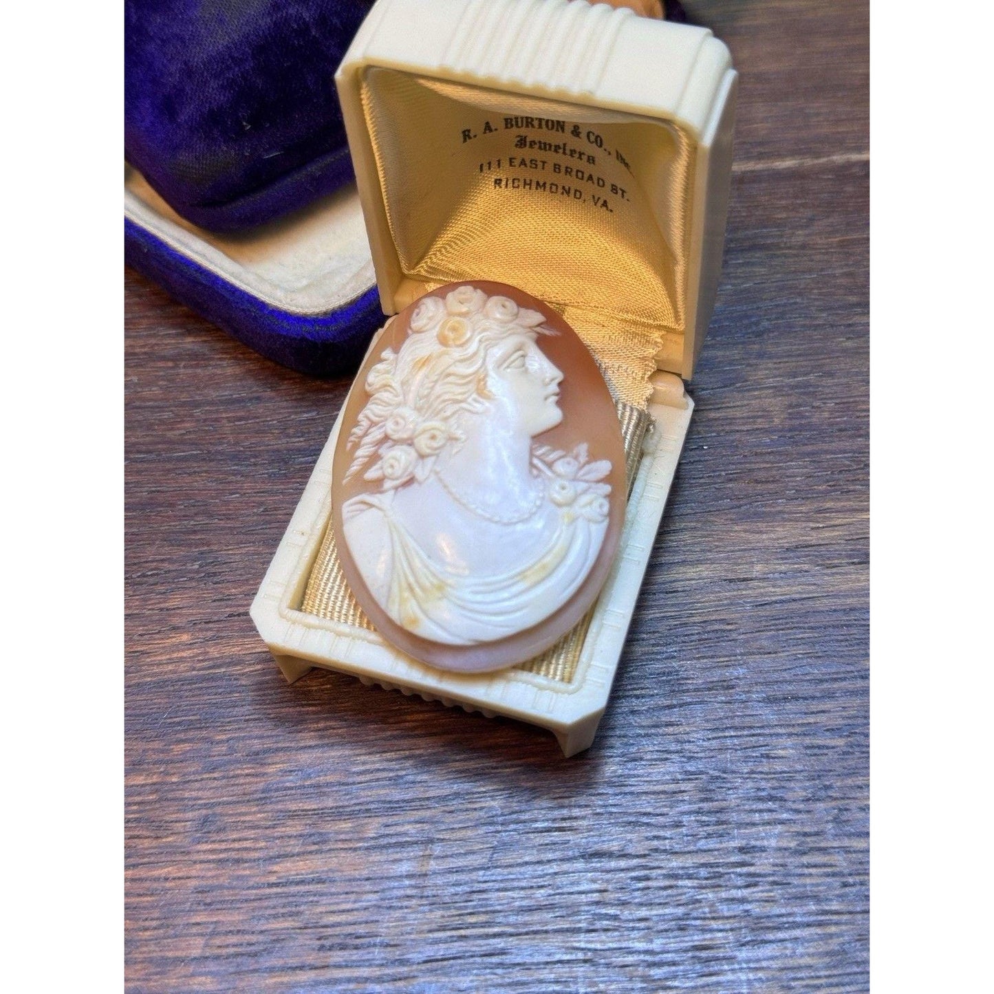 Victorian Shell Cameo Loose Unmounted Cameo Goddess Portrait 2