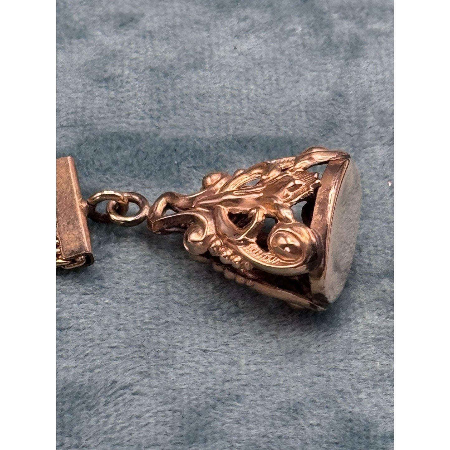 Vintage Watch Strap Fob WRE Gold Filled Signed No Monogram 5.5”