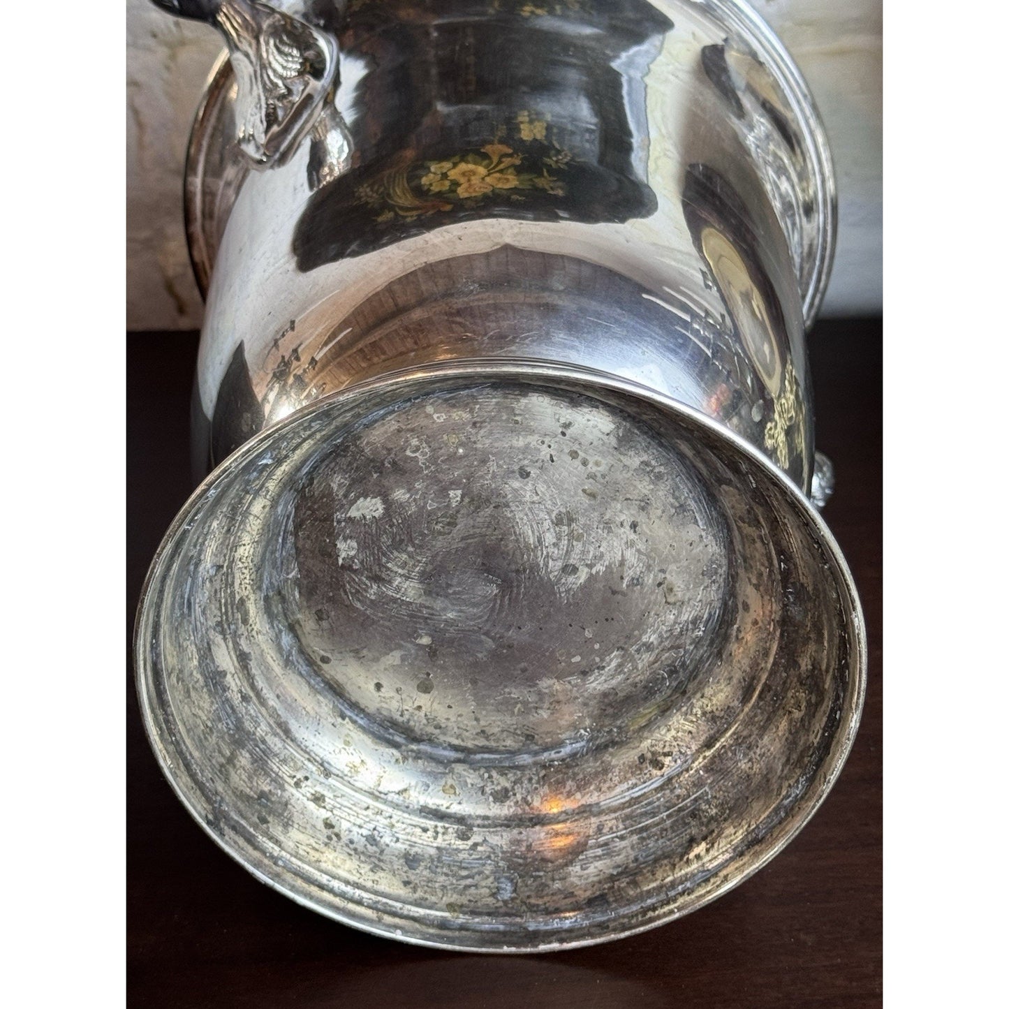Vintage Silverplate Champagne Bucket Wine Cooler Ice Bucket Planter 9.5”