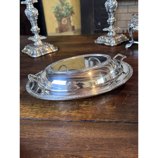 Silverplate Covered Serving Dish International Silver Camille – Oval