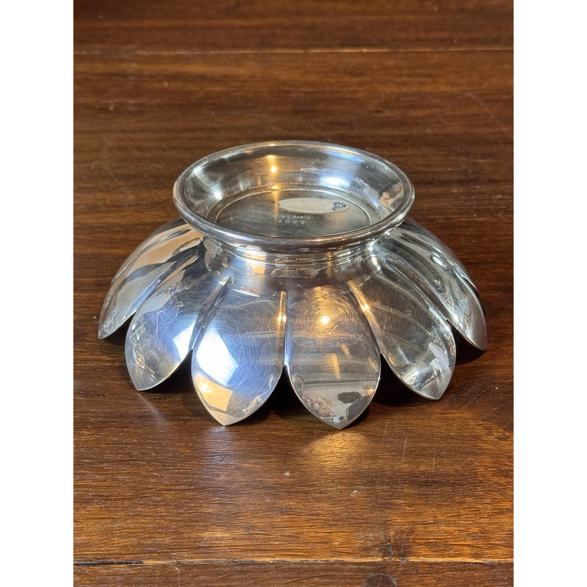 Lotus Flower Bowl Reed & Barton Silverplate Mid Century Petal Dish VINTAGE