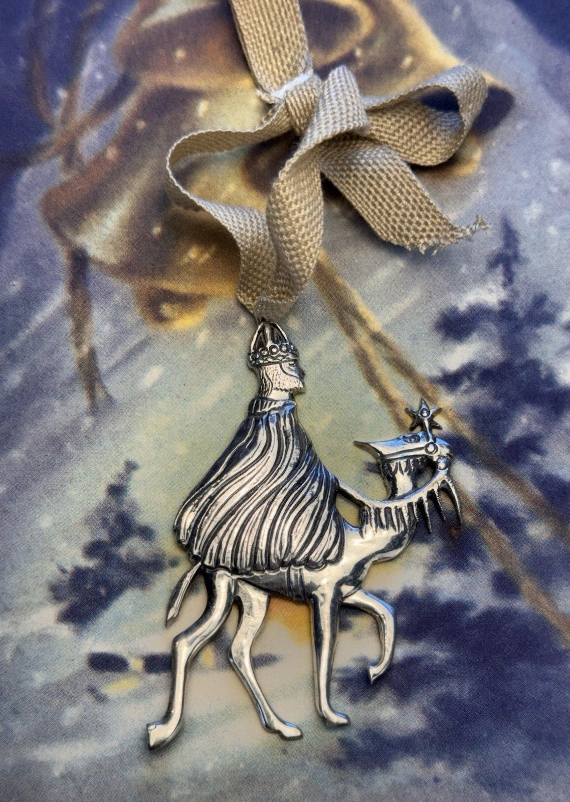 Sterling Silver Ornament Schwarzschild 1983 Wise Man Camel Christmas