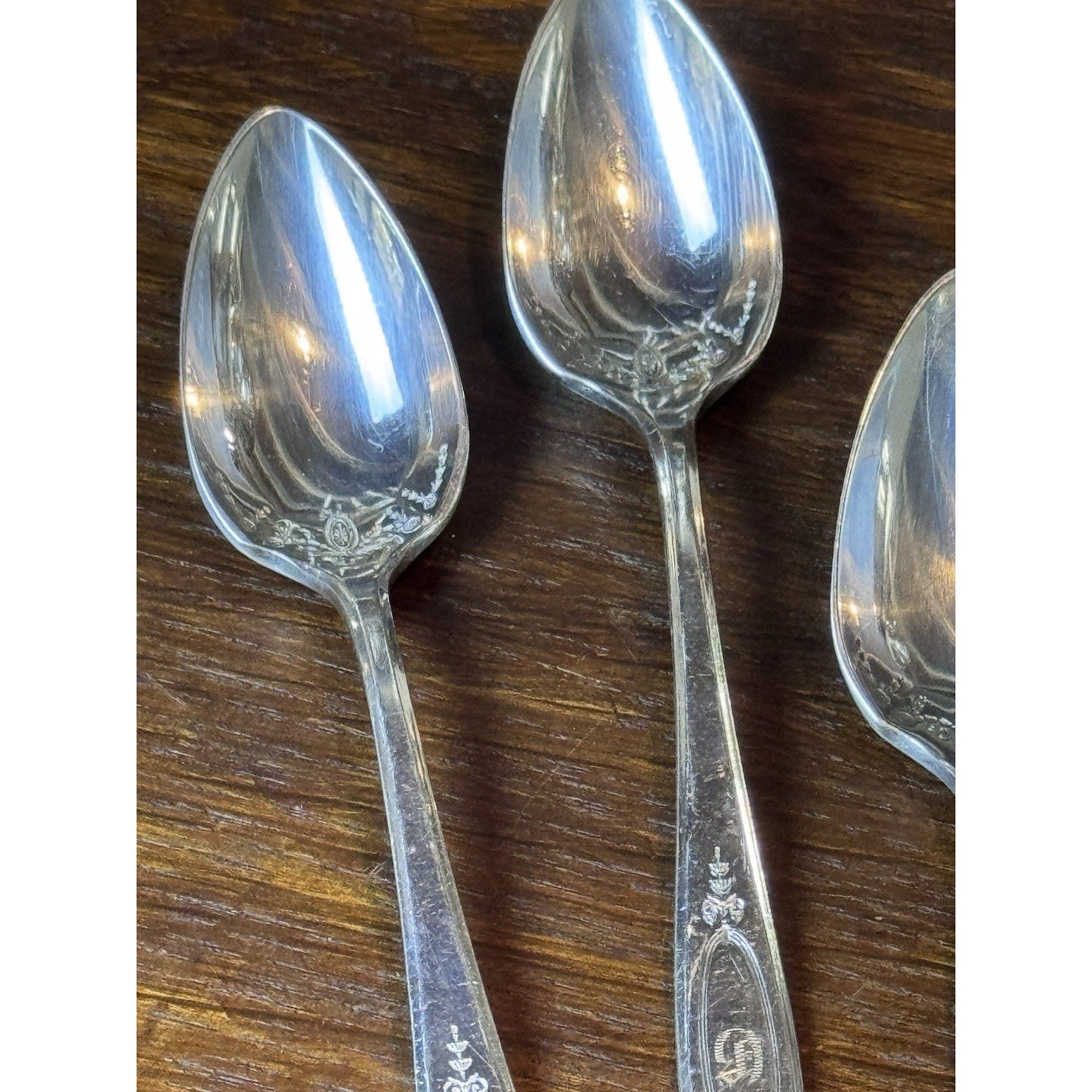 Set of 5 Community Silverplate Citrus Spoons Monogram D – 5.5”