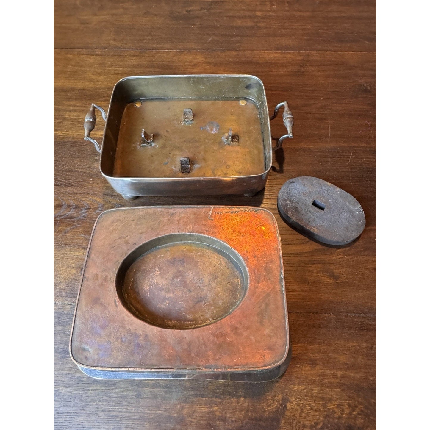 Antique Old Sheffield Silver on Copper Food Warmer 12.25” Georgian Victorian