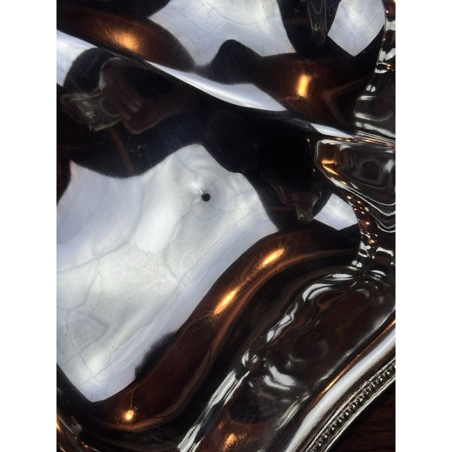Vintage Silverplate English Style Covered Entrée Dish Chippendale 13”