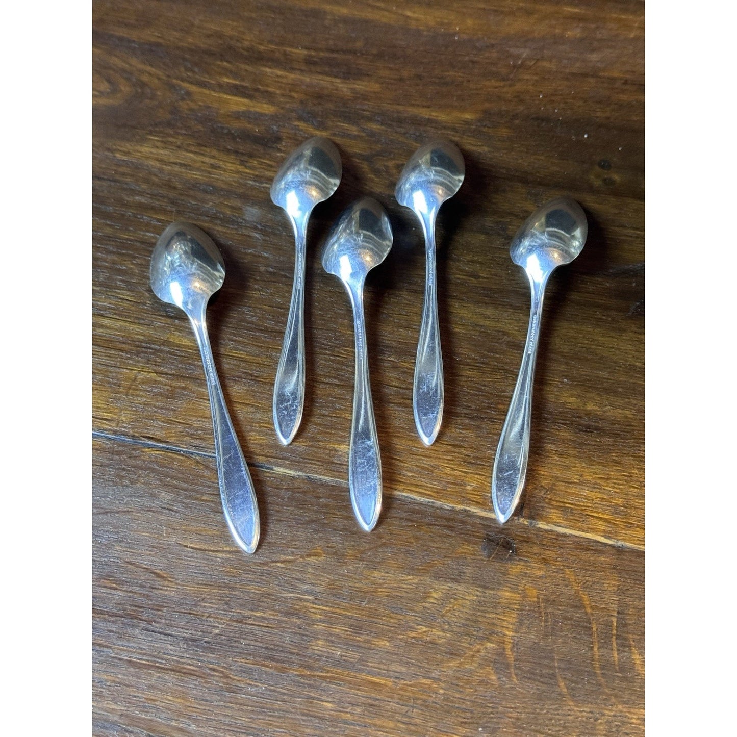 Set of 5 Community Silverplate Citrus Spoons Monogram D – 5.5”