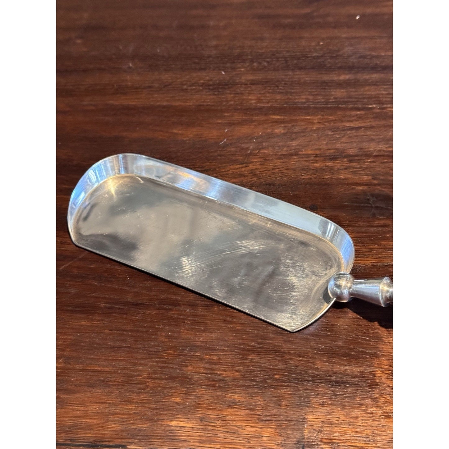 Silverplate Crumb Catcher Silent Butler Table Crumber Serving Scoop 12” Vintage