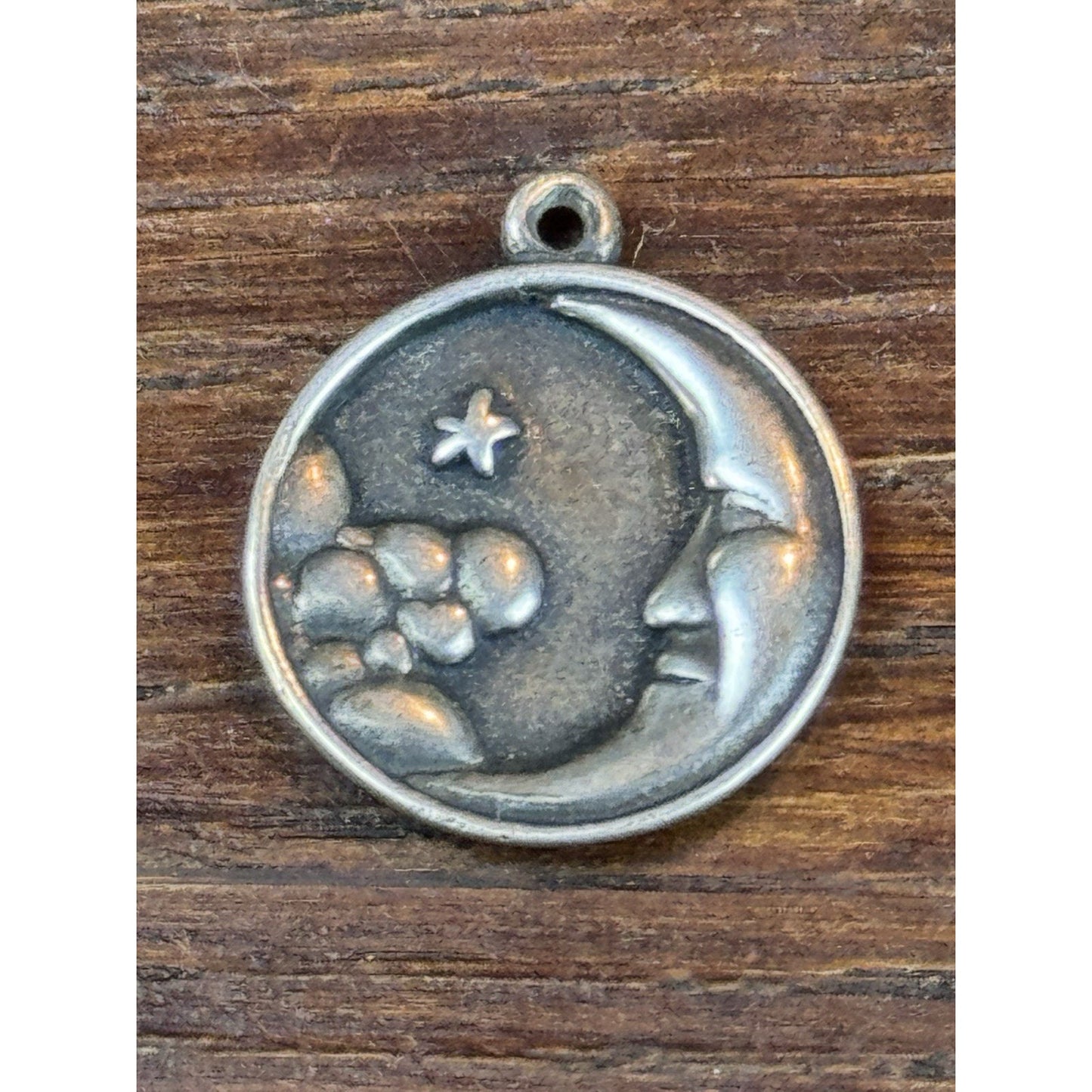 Retired James Avery Moon and Star Charm 5/8” STERLING 925