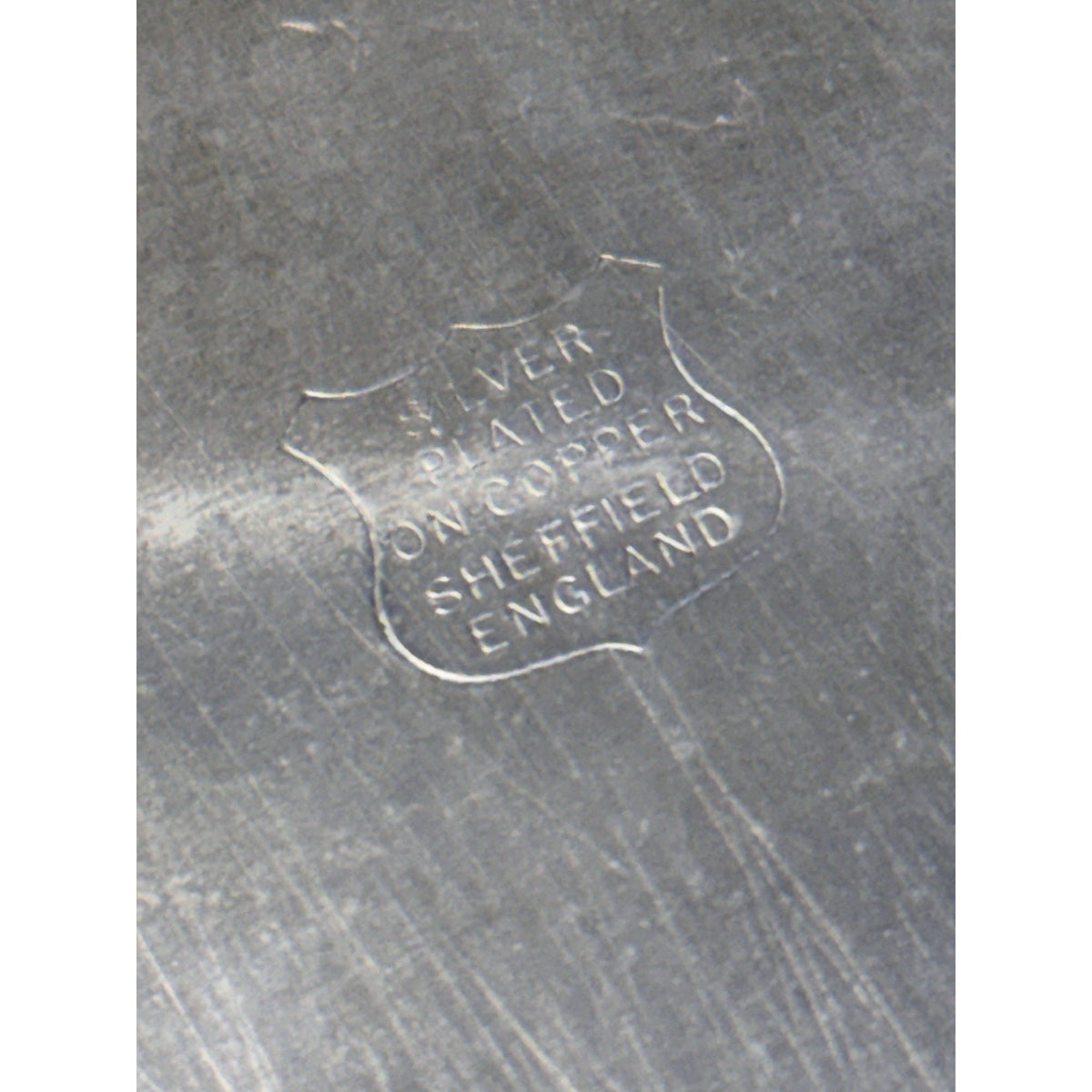 Silverplate Gallery Tray SHEFFIELD Serpentine Reticulated Chased Footed 18”
