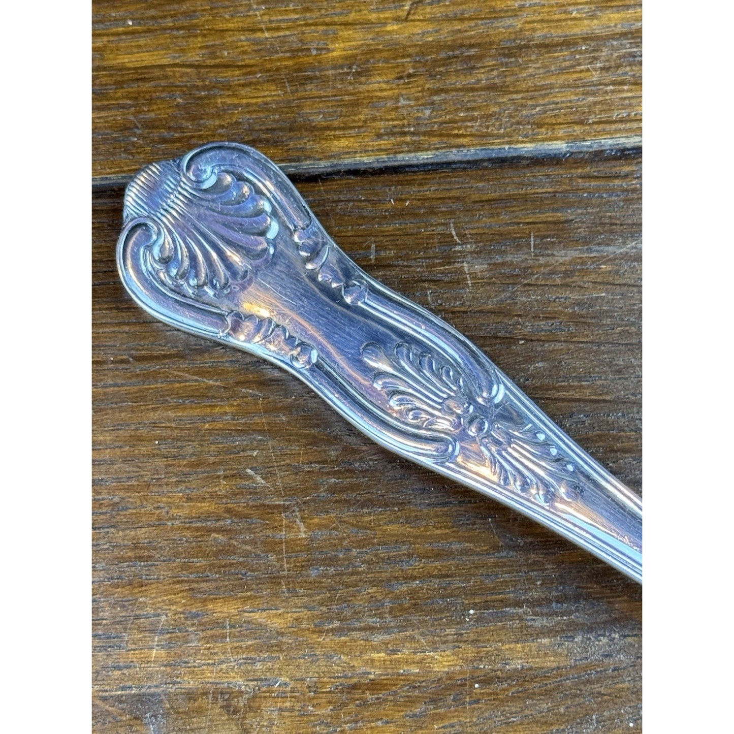 Vintage Stuffing Spoon Kings Pattern IFS Sheffield 13” Serving Spoon Silverplate