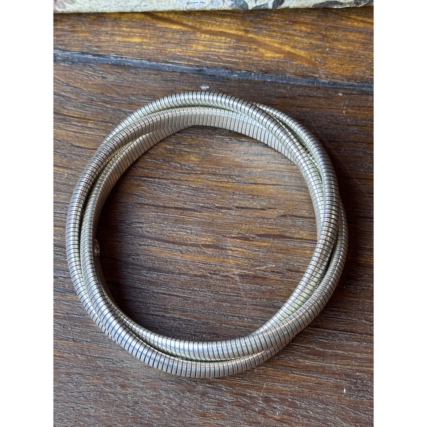 Frederic Duclos Sterling Silver Triple Snake Chain Bracelet 7” Signed 925