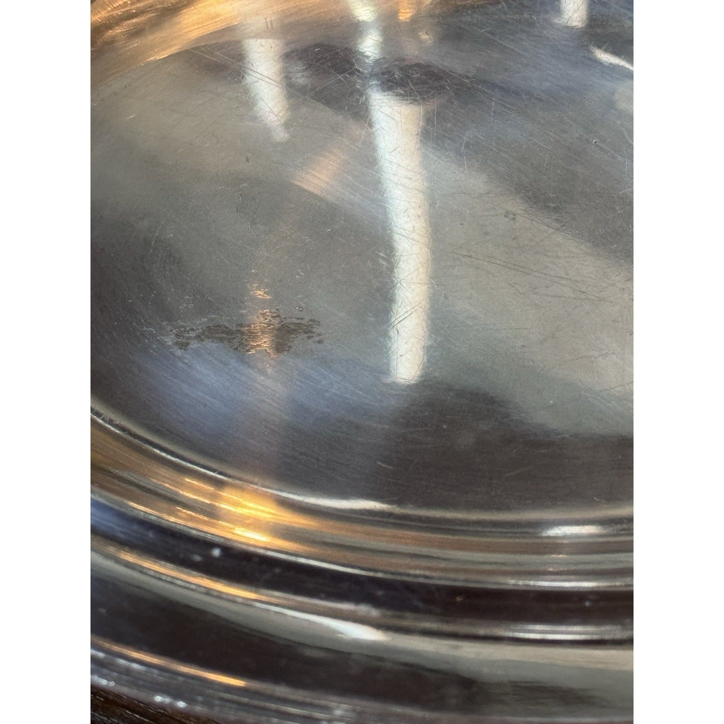 Silverplate Covered Serving Dish on Nickel with Removable Handle