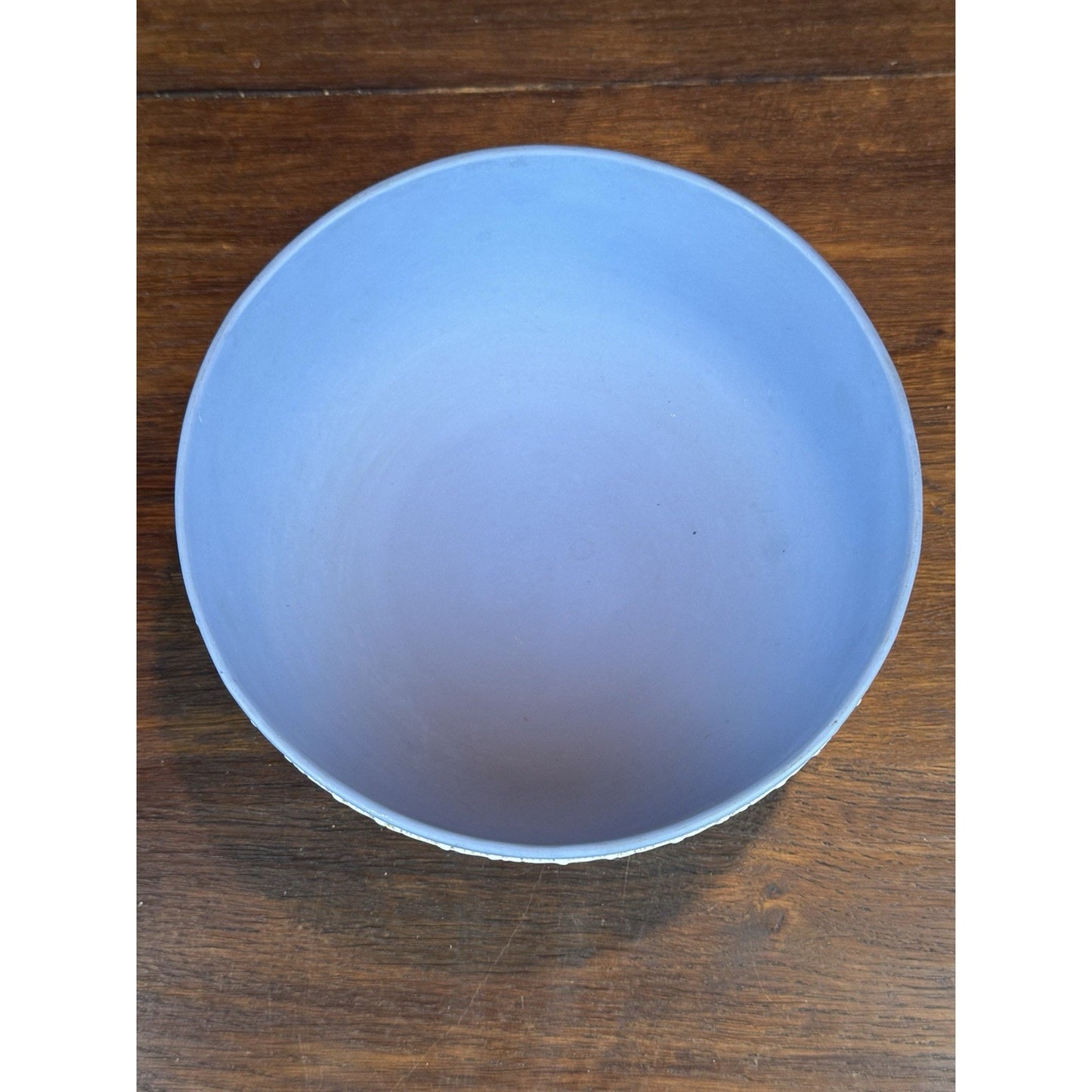 Vintage Wedgwood Jasperware Bowl Blue White Classical Figures England 8”