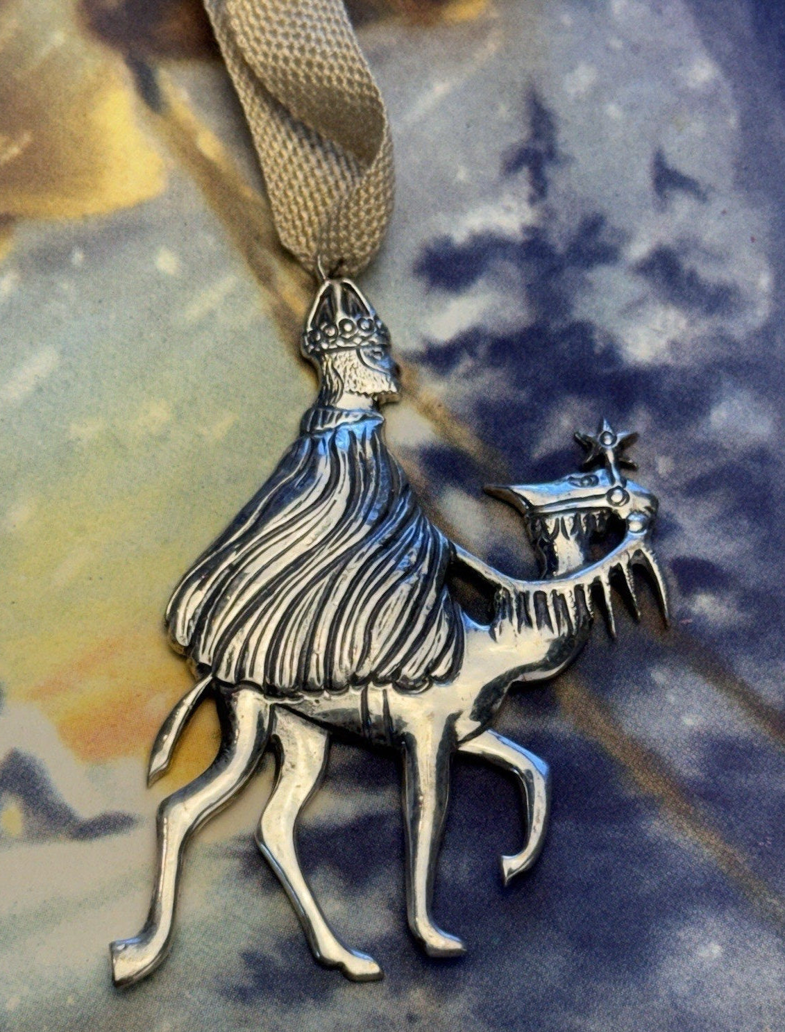 Sterling Silver Ornament Schwarzschild 1983 Wise Man Camel Christmas