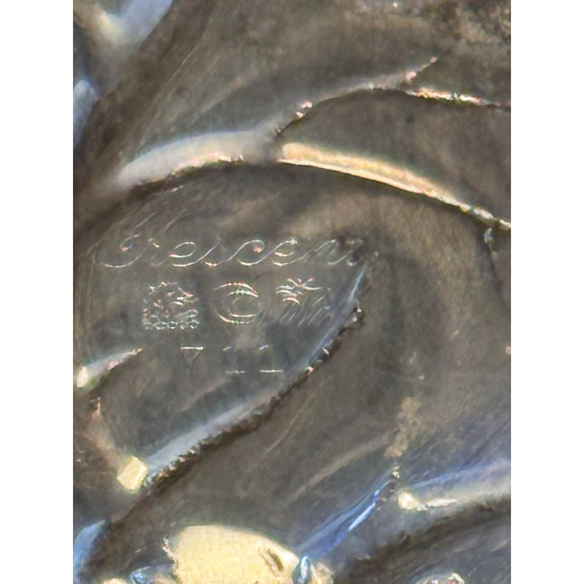 Silverplate Strawberry Dish Crescent Serving Bowl Fruit Tableware Footed