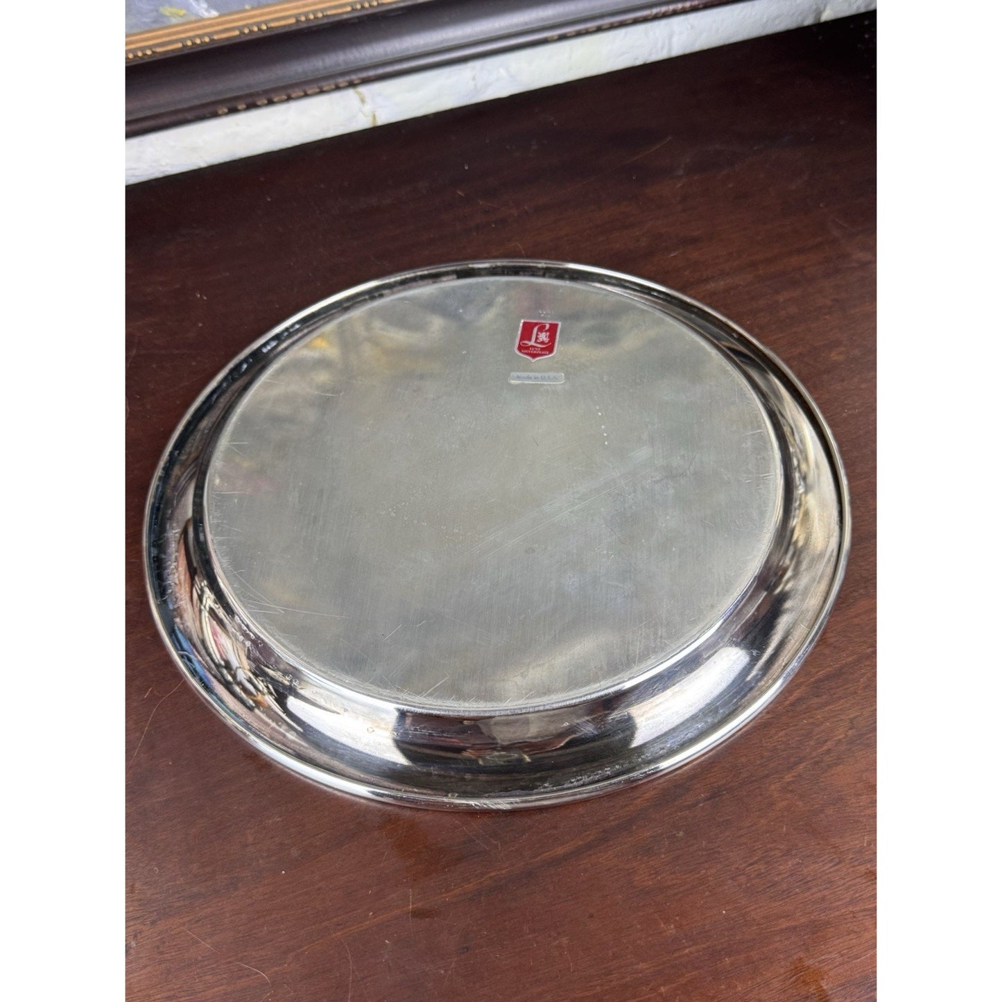 Silverplate Tray Leonard 12” Virginia Tech Dr Daniel Ludwig Presentation 1997