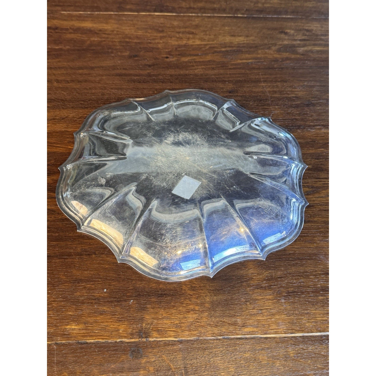 Silverplate Tray Chippendale Style Military Presentation 1968 10.5”