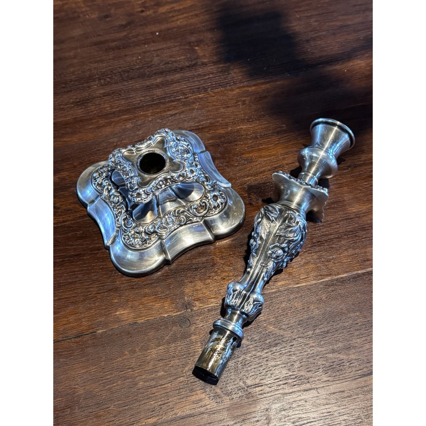Webster Wilcox IS Silverplate 5 Light 4 WAYS Convertible Candelabra Pair 16.75”